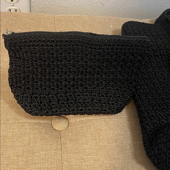 The Sak Shoulder Bag with Cosmetic Bag Woven Crochet + Second Bag - Picture 7 of 8